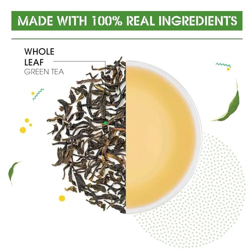 Image of Teabox Green Tea Loose Leaves | Made with 100% Whole Leaf, Sourced from Highlands | 0% Bitterness Assured | 100G