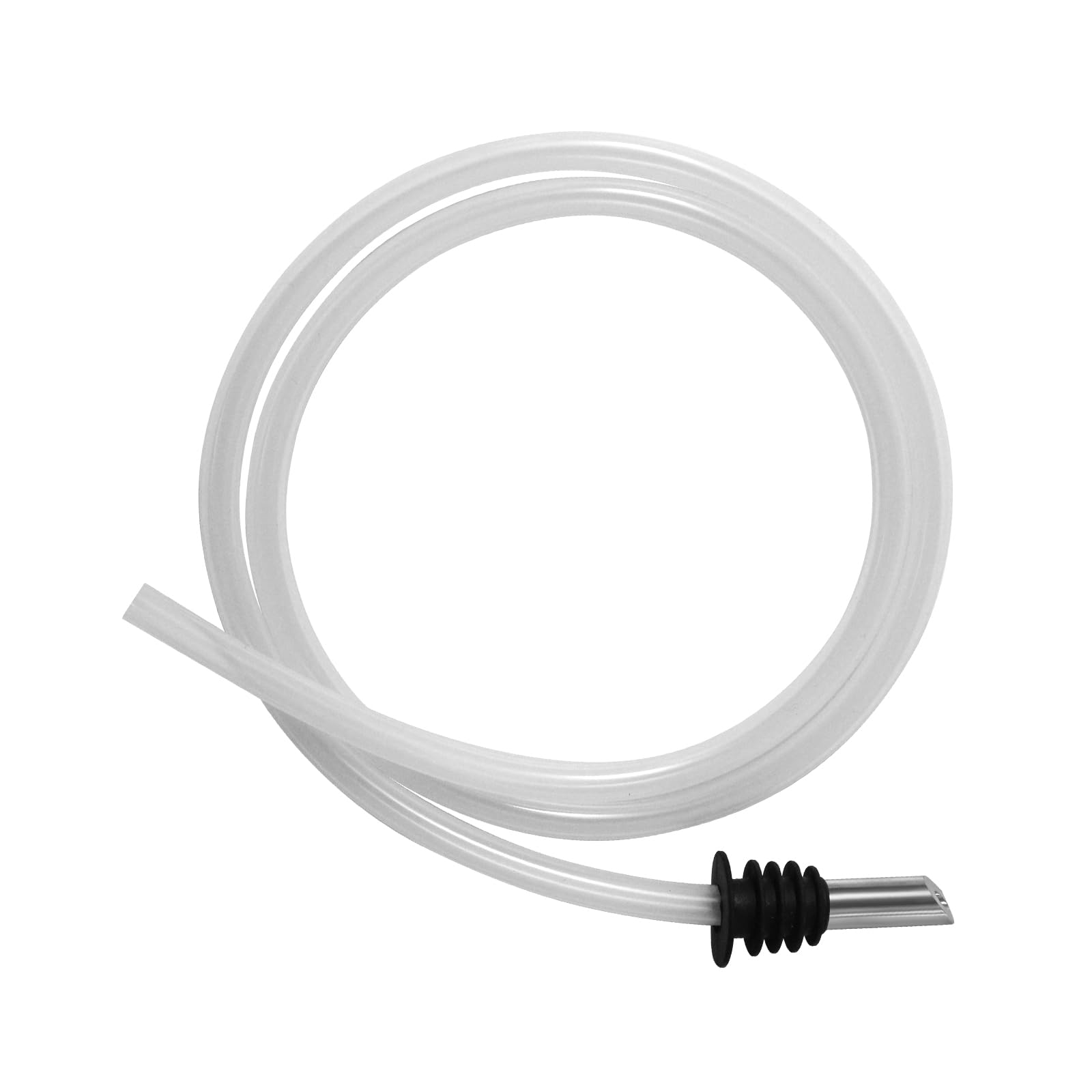 Sink Soap Dispenser Extension Tube Kit 39" with Metal Check Valve,Upgraded Check Valve, Silicone Tube, Not Easy to Bend, Tapered Stoppers to Fit Most Soap Containers