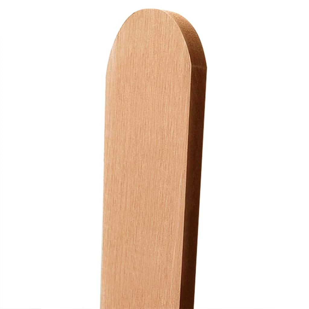 WPC-Zaun Zauns 200 x 80 cm Mit insgesamt 12 Latten, Friesenzaun Zierzaun als Gartenzaun, Holz-Kunststoff-Verbundwerkstoff (WPC), Einfacher Zusammenbau, Braun