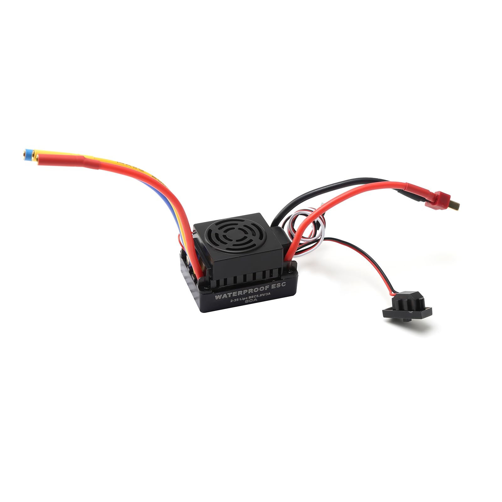 Domary 3650 4500KV Bezszczotkowy Silnik ESC Combo RC Silnik Samochodowy RC łodzi 4-biegunowy 12 Gniazd 900 W 3,17 Mm Wał 5 Mm z Radiatorem 60A ESC do łodzi Samochodowej Zdalnie (3600 KV)