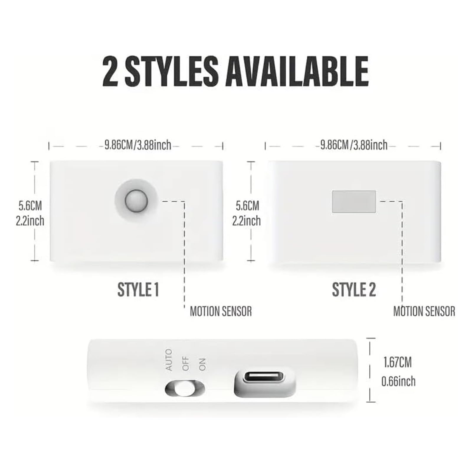 Luce Notturna A LED Con Sensore Di Movimento, Magnetica, Wireless, 2700k, Ricarica Tipo C, ABS, 300amh, Luci Da Parete Intelligenti For Camera Letto(A)