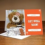 Giftcart Get well soon card,get well soon gifts for women, Get Well Soon Customized Card 20x15cm