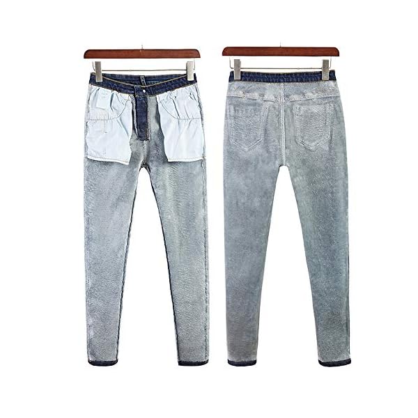 fleece lined slim fit jeans