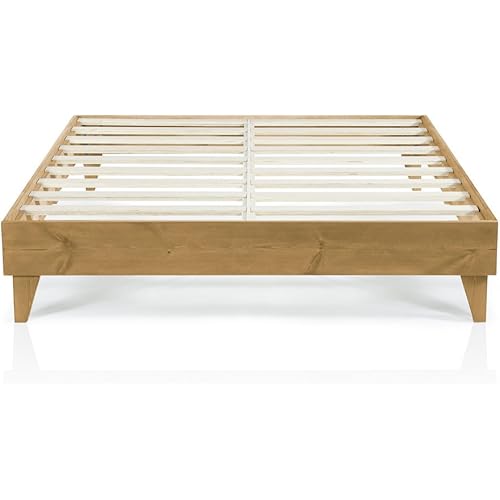 CARDINAL & CREST | Wood Queen Bed Frame No Box Spring Needed | Easy Assembly & Heavy Duty | Ideal Bed Frame Queen, Platform Bed Queen, Queen Bed, Queen Size Bed Frame, Queen Platform Bed Frame Queen