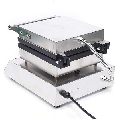 Profi Waffeleisen mit antihaftbeschichteten Backplatten, Waffelautomat für belgische Herzen Waffeln mit Edelstahl Gehäuse, 50-300 °C stufenlos (2 Stk) – Bild 4