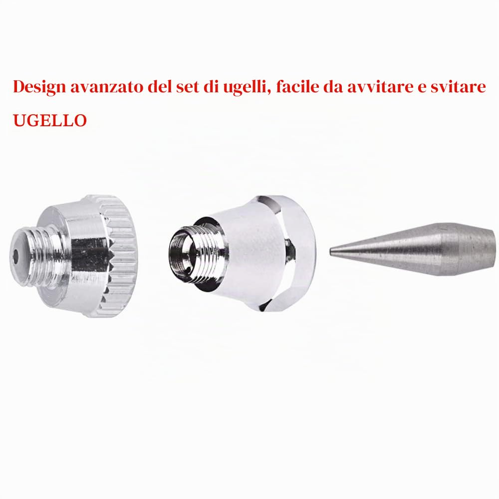 Fengda Elite Aerografo pistola FE-183 con 0,5 mm ugello