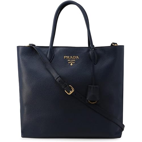 Prada Leather Tote, Baltic Blue