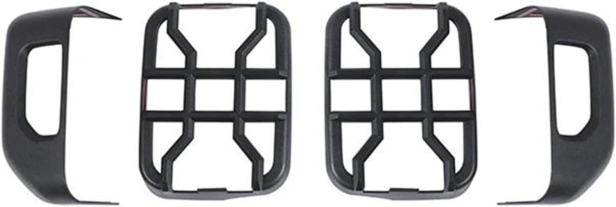 Car Rear Light Cover Trims Lamp Hoods Fits for Jeep For Gladiator JT Car Tail Light Cover Rear Lamp Guards Protector Accessories For Jeep For Wrangler JT 2018 Up Taillight Guard Cover(For LED light)(F