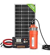ECO-WORTHY Solar Well Pump Kit with Battery Backup, 12V Solar Water Pump + 120W Solar Panel Kit +...