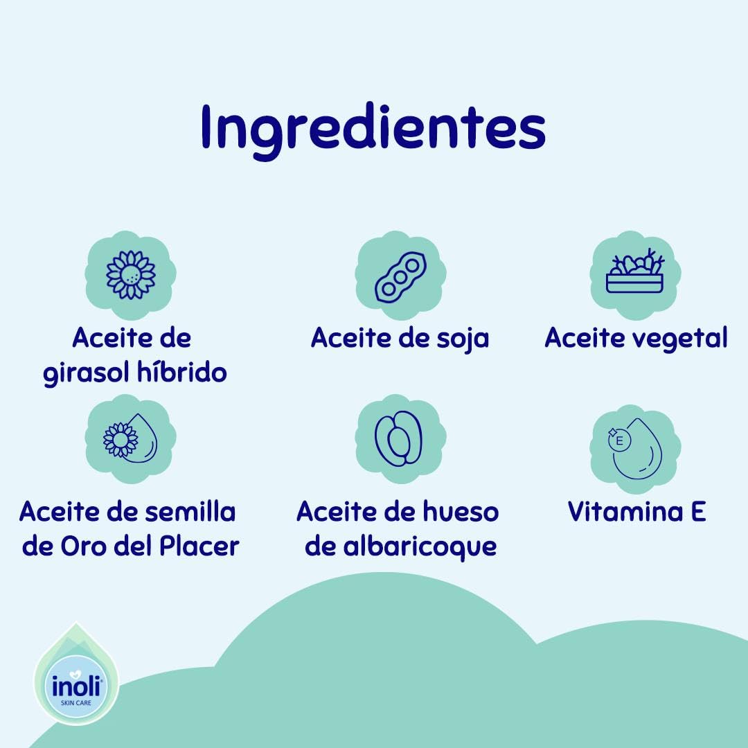 Skincare – Inoli Aceite de Baño para Piel Seca y Sensible 100ml – Esenciales para Bebé