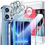 SmartDevil 3 Pack Glass Screen Protector for iPhone 13 Pro Max 6.7' with 3 Pack Camera Lens...