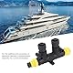 MultiPort T-Stecker für NMEA 2000, 2 Ports T-Stecker T-Stecker Bootszubehör IP67 Stabile Verbindung aus Hochwertigem ABS-Material mit 5-poligem Stecker für Lowrance Simrad B G