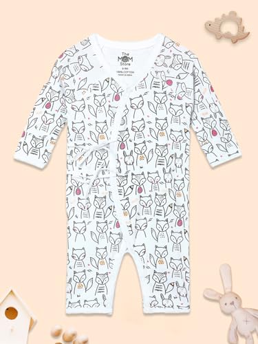 Image of The Mom Store Baby Romper Jabla Style For Boys And Girls | Cotton | Soft Infant Bodysuit | Trendy Stylish Sleepwear For Newborn Baby | Printed | Unisex Comfortable Everyday Baby Wear