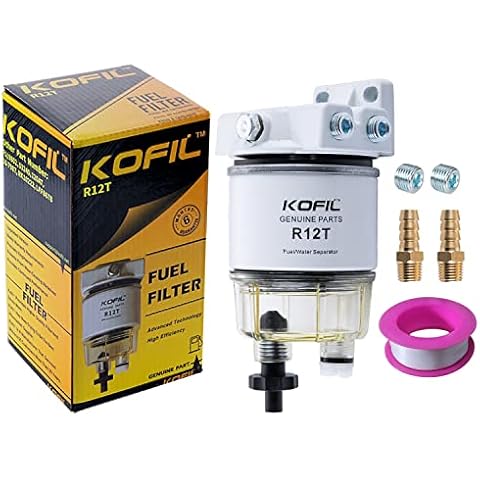 KOFIL R12T Fuel Filter Marine Water Separator Complete Kit Cover