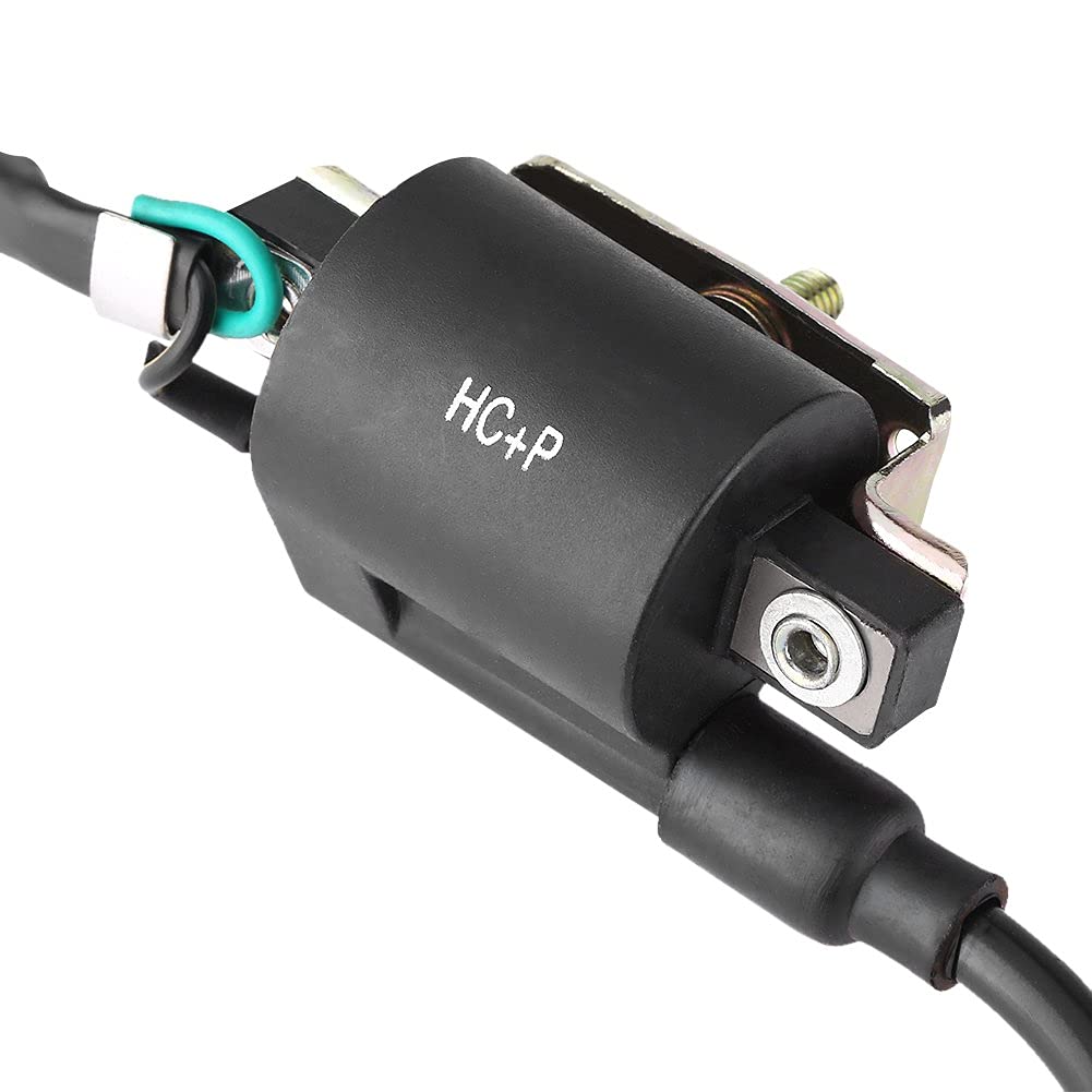 Qiilu Encendido Dirt Bike, Bobina de encendido 12 V para 50 CC 70 CC 90 CC 110 CC 125 CC Pit Dirt Bike ATV