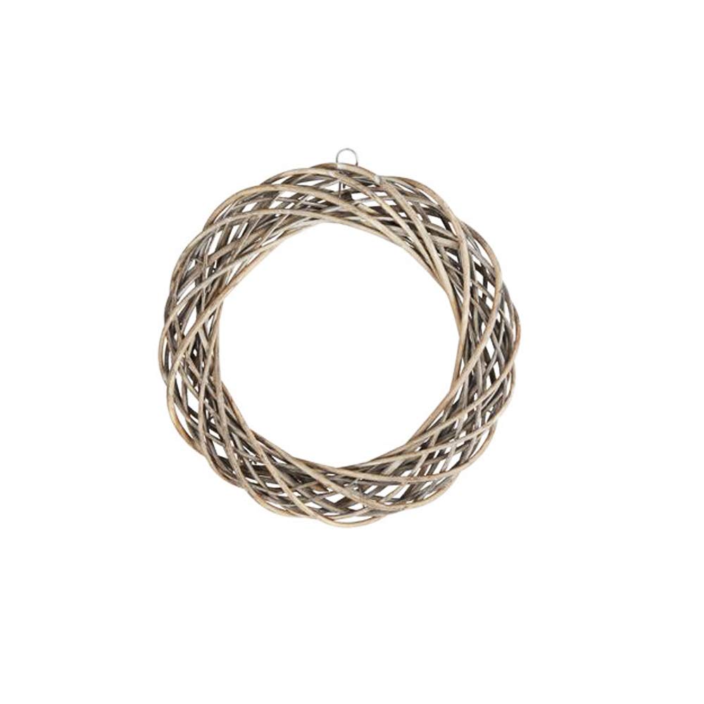 FloristryWarehouse Vostok Natural Willow Wreath Base Grey Wash 30cm/12 Inches