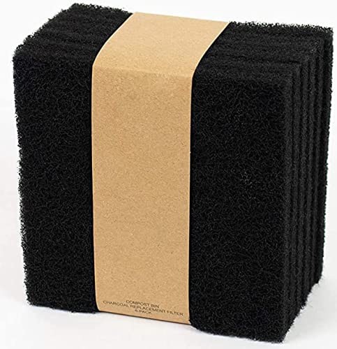 YourCasa - Filtro de carbón activo para cubo de basura orgánica - 6 filtros de repuesto - Compostador a prueba de olores para cocina - Cubo de compost (6 unidades) Cover