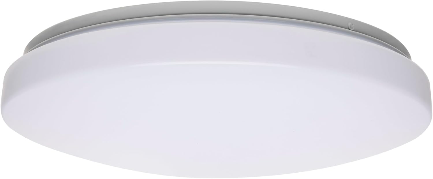 Nuvo 62/1226 Round LED Cloud Flush Mount Ceiling Light, CCT Selectable 3000K/4000K/5000K, White, 14 Inches