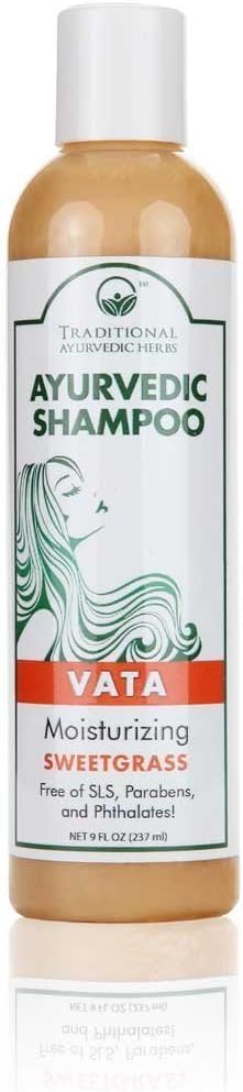 Best Organic Ayurvedic Shampoo - All Natural - Sulfate, SLS, Paraben Free - Ayurvedic Rare Herbs - Made with USDA CERTIFIED ORGANIC Ingredients (Vata Dosha (sweetgrass))