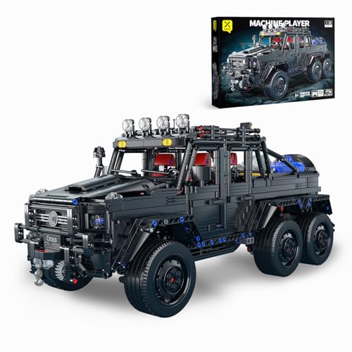 Chodia Jeep Wrangler 1:8 Pickup Truck Building Set,Technical Car Toys with 3-Speed Gearbox & Switchable Off Road/Urban Modes MOC Model Vehicle Birthday Gifts for Adults,Boys,Men,Teens 14+(3224 PCS)