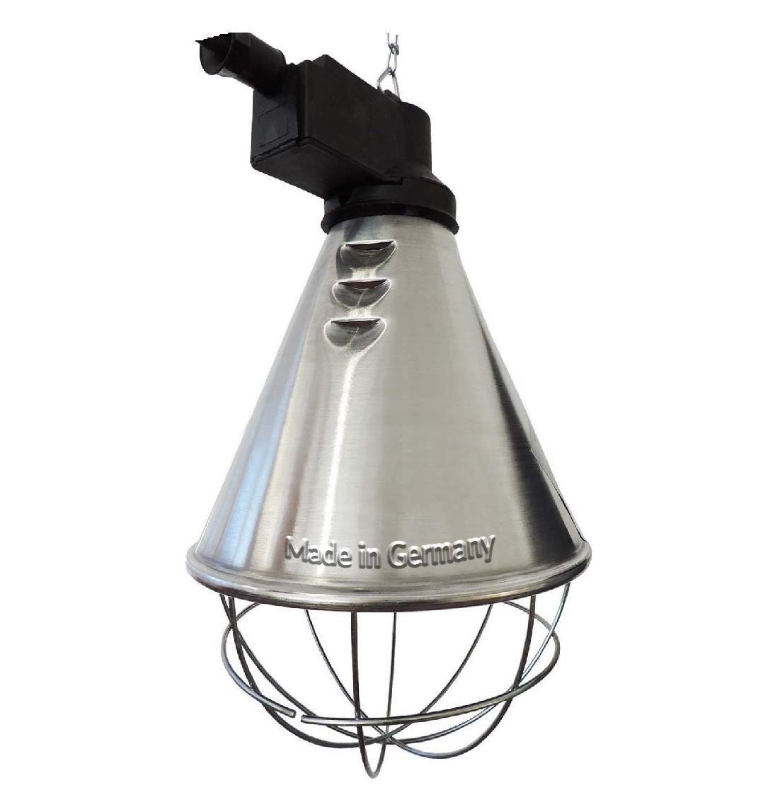 Koll Living Infrarot-Wärmestrahlgerät 150W ohne Leuchtmittel, Kückenlampe, Schweinelampe (2,5 m Kabel-mit Sparschalter) Irradiatore di Calore a infrarossi, Naturale