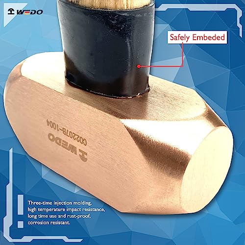 WEDO Martello da slitta in rame da 8 libbre