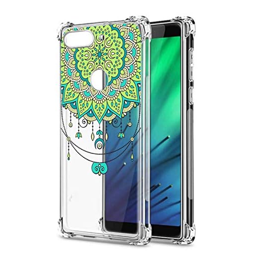 Oihxse Cristal Compatible con Samsung Galaxy A70/A70S Funda Transparente TPU Silicona Estuche Airbag Esquinas Anti-Choque Anti Rasguños Diseño Rosa Flower Caso (Flores B2)