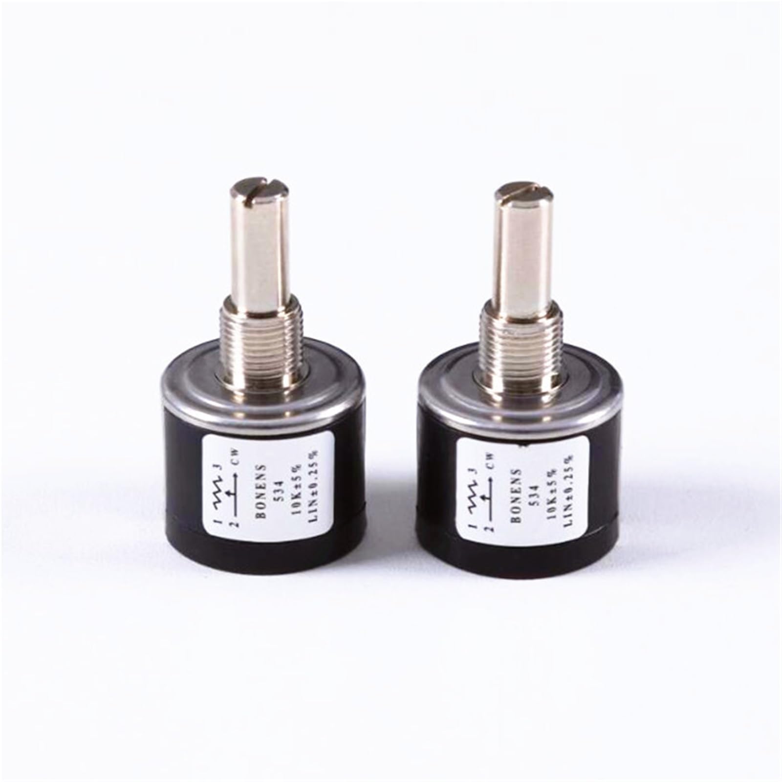 potenziometro a filo avvolto, WXD534-b10k 534 Potenziometro rotativo a filo avvolto multigiro 10k Ohm - 2W, 10 giri, alta precisione