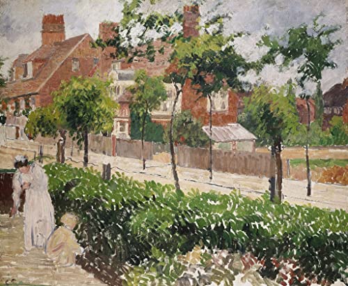 Peinture classique Park Bath Road de Pissarro en impression toile haut de gamme 60x90cm