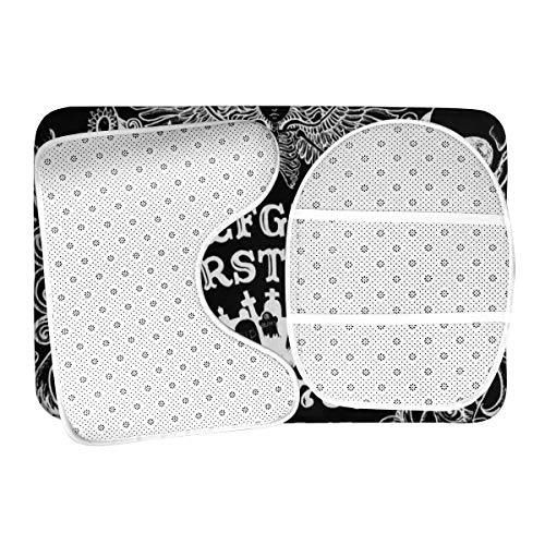 Uliykon Ouija Badteppich-Set, Flanell-Fleece, 3-teiliges Set, Teppiche, Memory-Schaum-Matten-Set, passend zu… – Bild 7