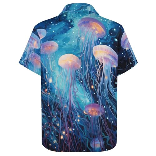 TiwBski Hawaiian Shirt for Men Button Down Beach Shirts Rabbit and Heart Patterns Fashion Short Sleeve4