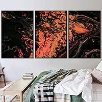 3 Piece Framed Canvas Wall Art 3D Abstract Brushstroke Contemporary Canvas Prints Home Artwork Decoration for Living Room,Bedroom - 16