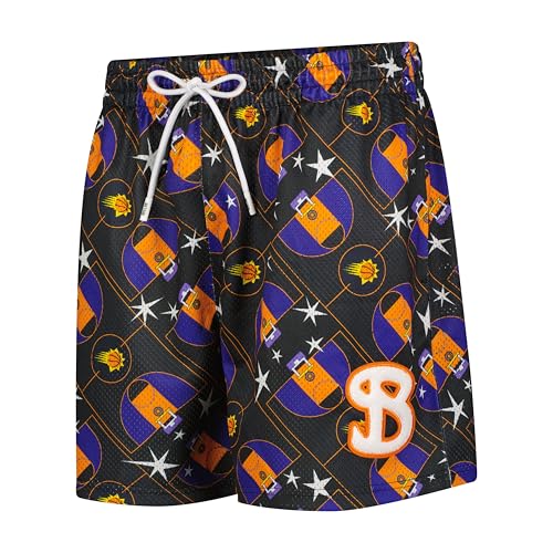 Bucketsquad Men's X Ultra Game NBA Officially Licensed No Rules Mesh Ultimate Basketball Shorts - OG Fit, Phoenix Suns, Black, X-Large