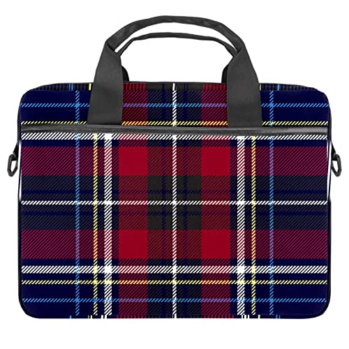 Sacoche ordinateur 14 pouces bandoulière PC portable 13.3 écossais