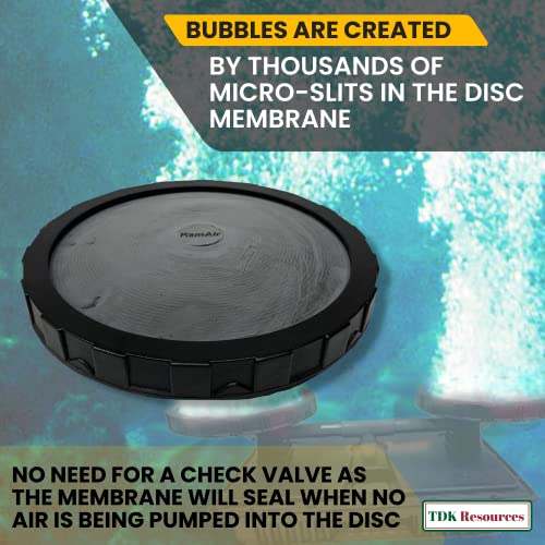 Image of Diamond Pumps 12 Inch Round Disc Air Diffuser Replacement Aerator for Ponds Aquarium Water Treatment Lakes Hydroponic Aquaculture Farming Including Fish Mollusks Crustaceans and Aquatic Plants