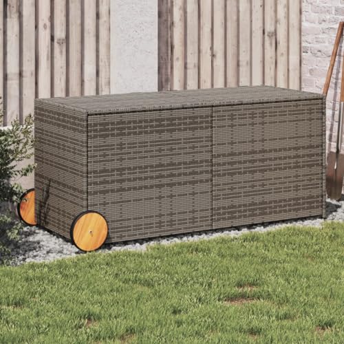 IKAYAA Gartenbox XXL 129x67x65cm - Wasserdichte Aufbewahrung Für Terrasse