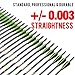 sanlida 24 PCs, 100% Pure Carbon, 0.003'' Straightness, Dragon 9 Flagship 24T Carbon Hunting Arrows for Compound Bow, Professional Standard Hunting Arrows with Removable Tips (400 Spine)