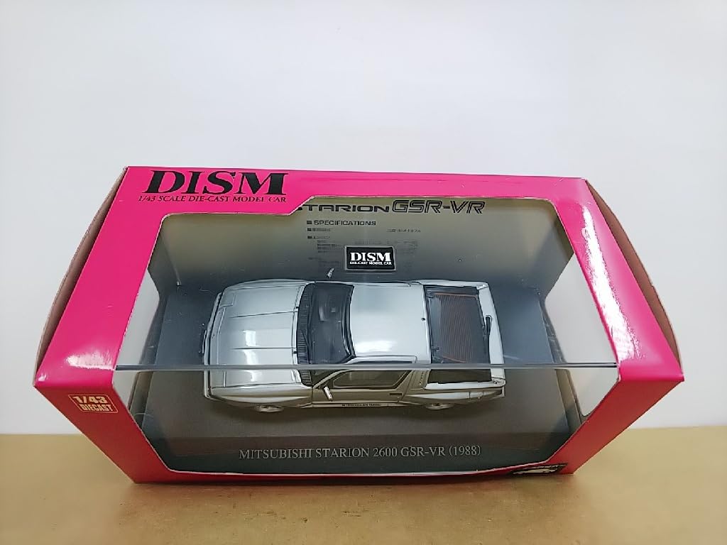 ミニカー Mitsubishi Starion GSR-VR 1/43 DISM Dism 1:43 Mitsubishi Starion 2600 GSR-VR Year 1988 black