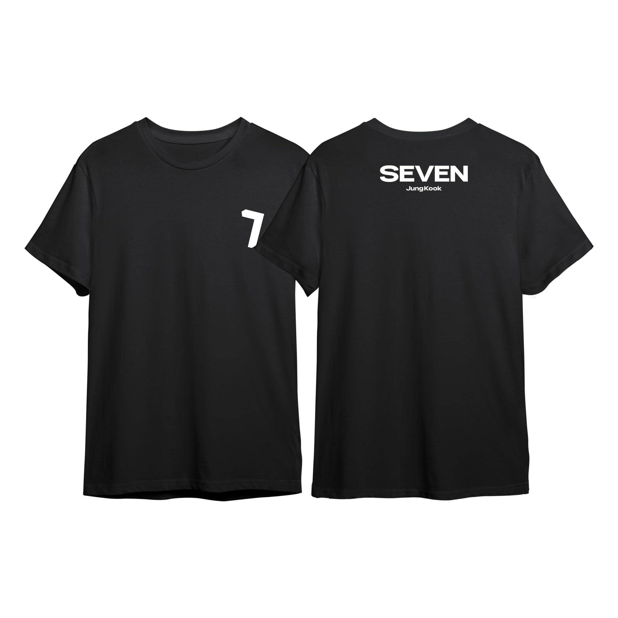 JUNG KOOK プリントTシャツ Mサイズ 未開封 Buy The Korhean Store BTS Jungkook Seven Song Black Regular Fit