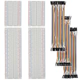 Trois types de jumpers pour chaque utilisation : mâle/mâle, femelle/femelle et mâle/femelle, 40 pièces chacun. Les fils flexibles et codés par couleur font partie du Breadboard Cable Dupont Kit et du Breadboard Jumper Wires Kit, réutilisables pour de nombreux projets