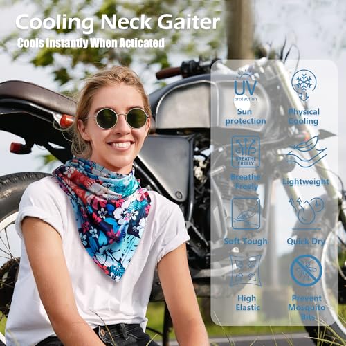 Bandana Neck Gaiter Balaclava Face Scarf Mask Quick-Dry Half Masks for Women Men UV Sun Protection4
