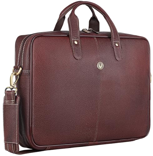 Image of WildHorn Leather Laptop Messenger Bag for Laptop /MacBook up to 15 inch| Padded Laptop Compartment |Office Bag I 365 Days Warranty