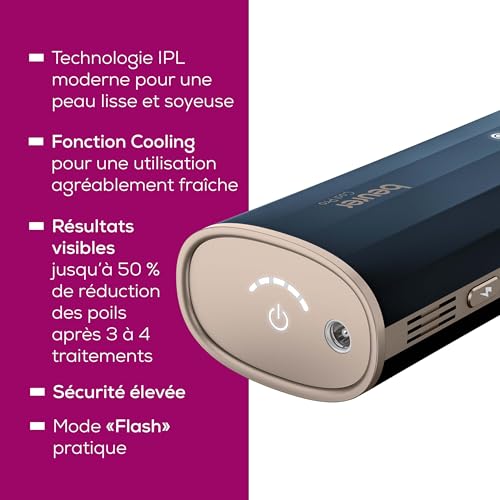 Beurer IPL 7800 COOL PRO Appareil d'épilation avec technologie de refroidissement, jusqu'à 1 mio d'impulsions lumineuses, pour les bras, les jambes, le visage, la zone du bikini pour pour femme/homme