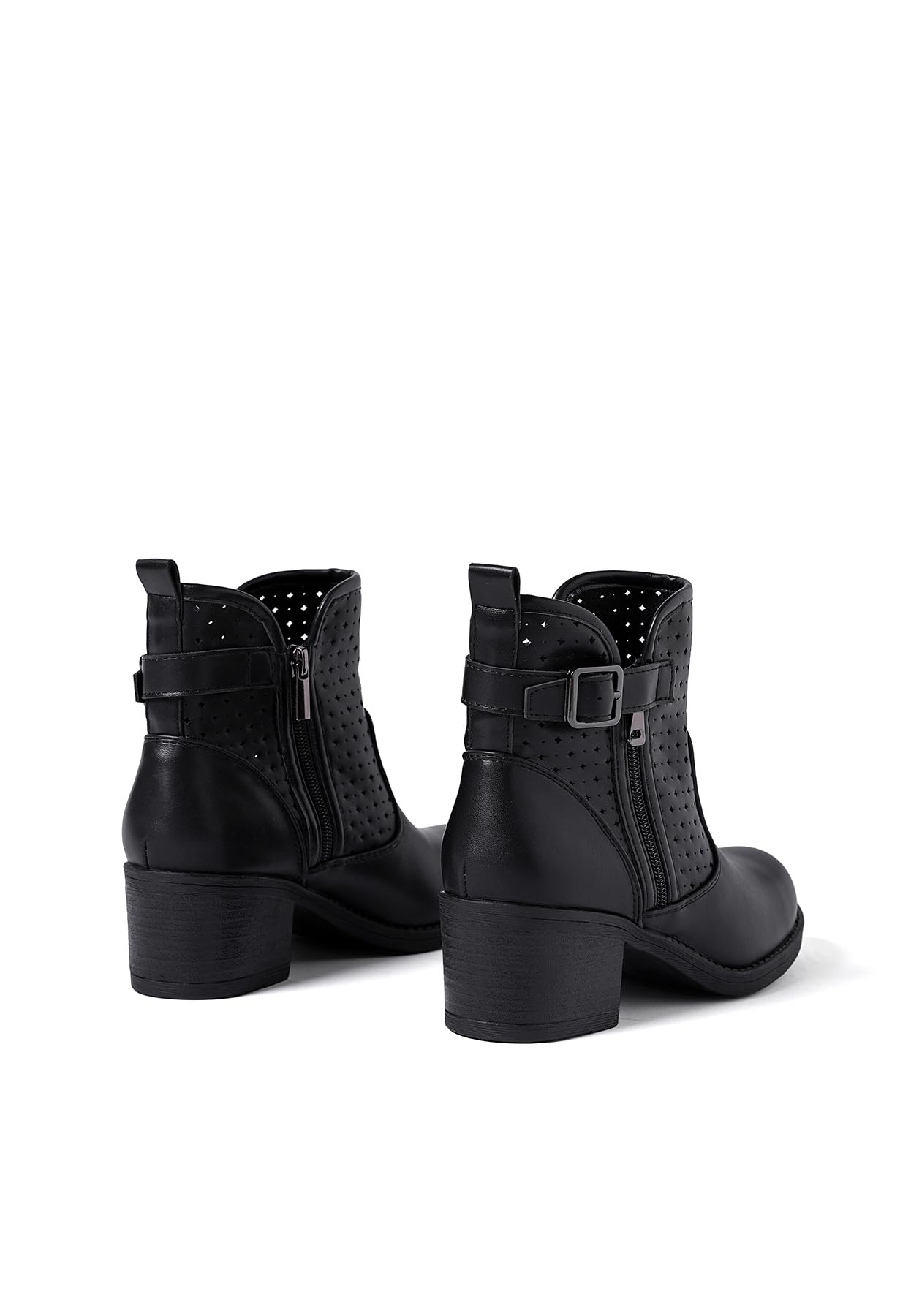 QUEEN HELENA Stivaletti Bassi Traforati con Tacco Basso Casual Donna X30-107