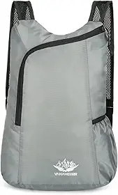 Mochila dobrável esportiva de ciclismo leve, cinza, Cinza, Large, Grande capacidade