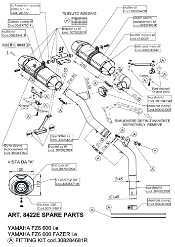 Abrazadera de escape LeoVince SFM2 que reduce vibraciones y asegura el silenciador de moto