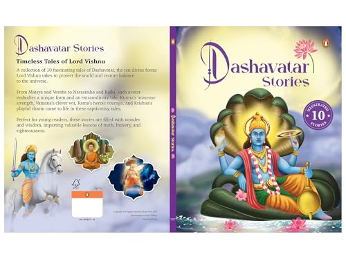 Image of Dashavatar Stories: 10 Illustrated Stories of Lord Vishnu's Avatars for Children I Hindu Mythology | Indian Gods and Goddesses | Bedtime Storybook | Indian Folklore & Legends I Ages 5+ I Select Learning