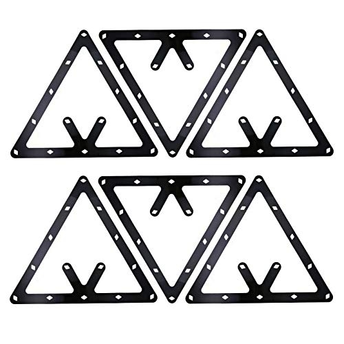 Markeny 6 PCS Triangle Rack Pool Table Ball Holder, Sheet Billiards Triangle Cue Accessories