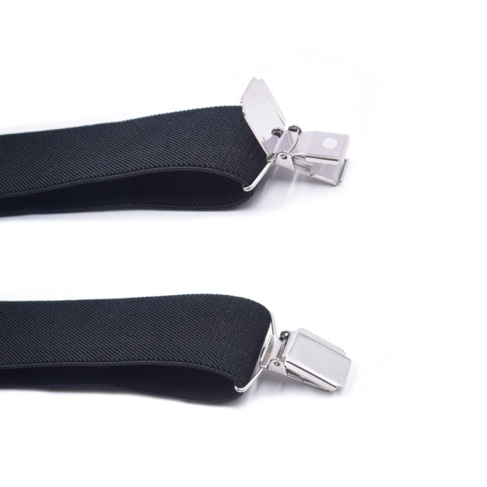Bretelle uomo, bretelle uomo, Bretelle Uomo Pelle 4 Clips Moda Pantaloni Cinghia Regalo Padre/Marito