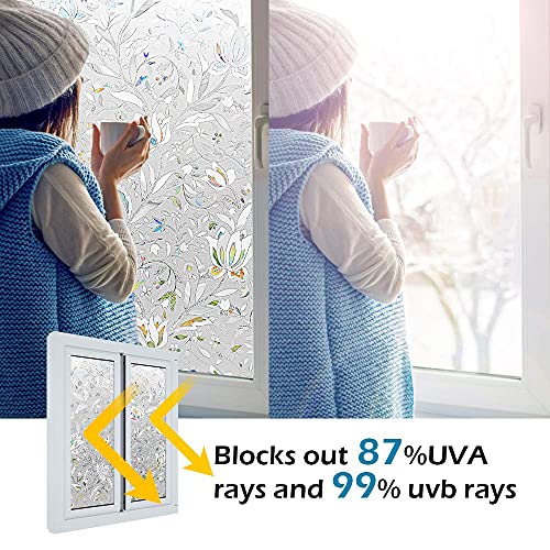 Película de privacidad para ventana blanca opaca con adhesión electrostática miniatura 7